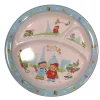 Assiette pour enfant bleue "Monuments de Paris"