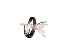Bague Tour Eiffel métal en couleur