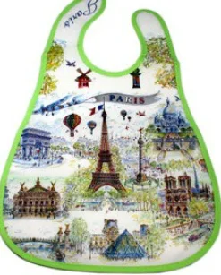 Bavoir Souvenirs de Paris unisexe