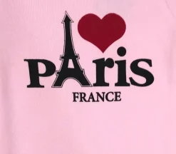 Body bébé Paris coeur France rose
