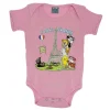 Body Paris Tour Eiffel animaux rose