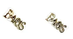 Boucles d'oreille Paris argentées