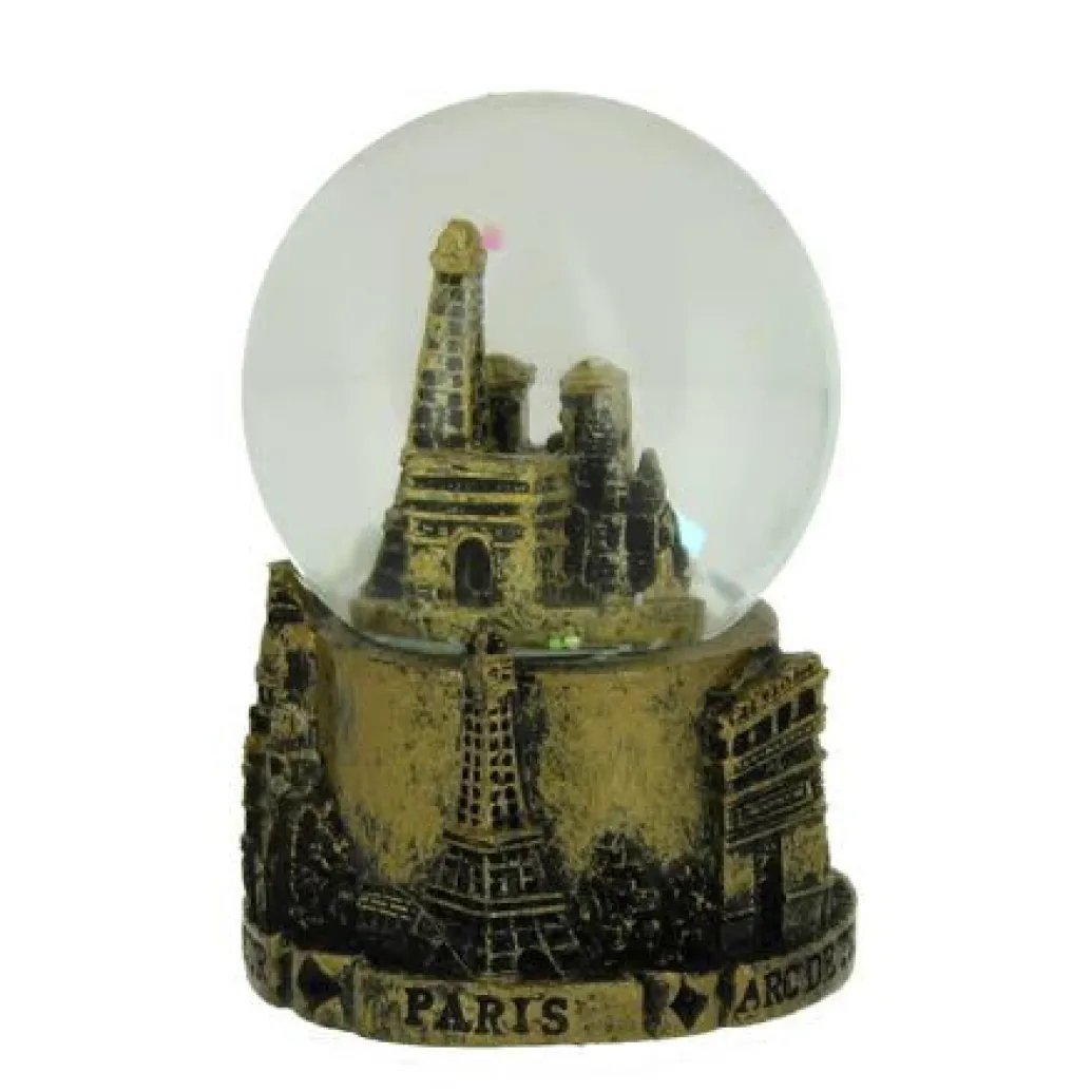 Boule de neige dorée monuments de Paris dorés