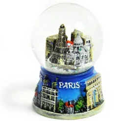 Boule de neige Paris bleue
