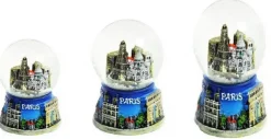 Boule de neige Paris bleue