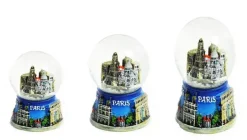 Boule de neige Paris bleue