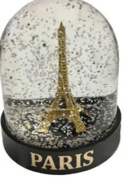 Boule de neige tour Eiffel dorée