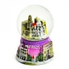 Boule de neige violette monuments de Paris