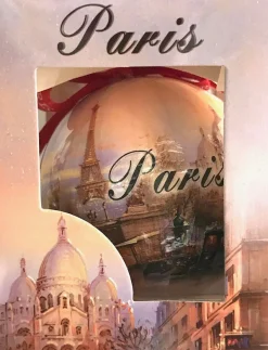 Boule de noël souvenir de Paris collection