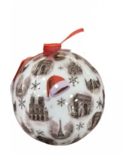 Boule de Noël souvenirs de Paris