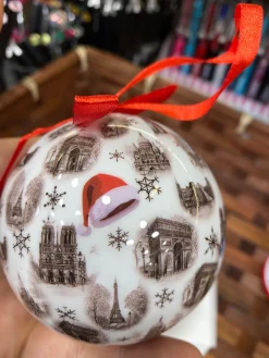 Boule de Noël souvenirs de Paris