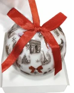 Boule de Noël souvenirs de Paris