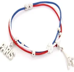 Bracelet Paris Tour Eiffel Tricolore