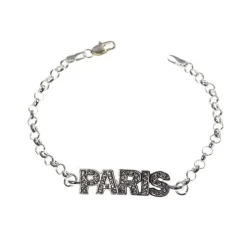 Bracelet strass paris argenté