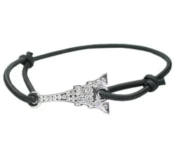 Bracelet strass Tour Eiffel Multicolore