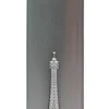Briquet fin métalisé argenté