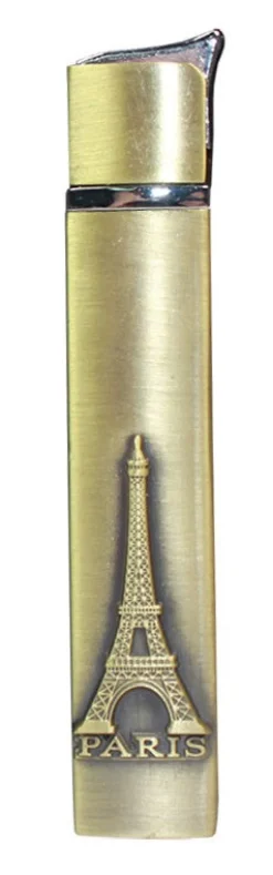 Briquet fin métalisé bronze