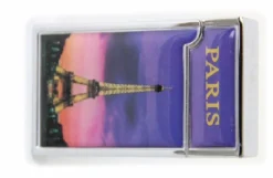 Briquet métal Tour Eiffel Paris by night