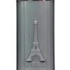Briquet métalisé à strass argent