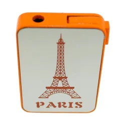 Briquet Tour Eiffel métal couleur fluo
