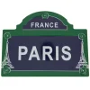 Carte postale plaque de rue Paris Tour Eiffel
