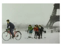 Carte postale ski à Paris