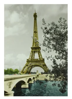 Carte postale tour Eiffel et pont