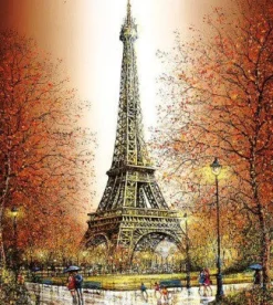 10 Cartes postal monuments de Paris à lโ€automne