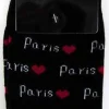 Chaussettes Paris coeur noir