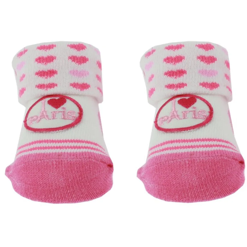 Chaussettes rose Paris pour enfant
