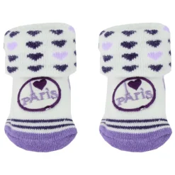 Chaussettes violettes Paris pour enfant
