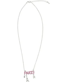 Collier Paris strass rose