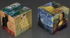 Cube 6 faces peintres