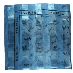 Foulard Paris bleu