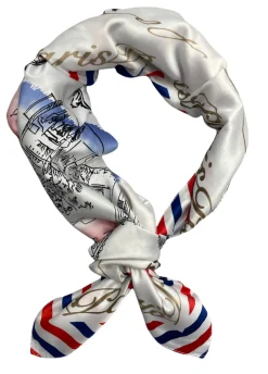 Foulard Paris France la vie en Rose tricolore