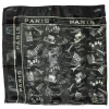 Foulard Paris noir