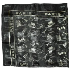 Foulard Paris noir