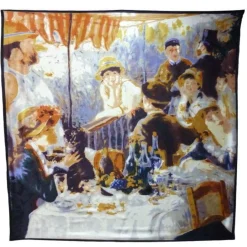 Foulard soie Le déjeuner des canotiers de Renoir