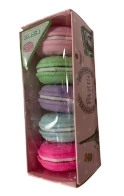 5 Gommes macarons couleurs