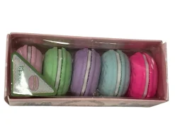 5 Gommes macarons couleurs