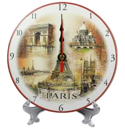 Horloge 5 Monuments souvenirs de Paris