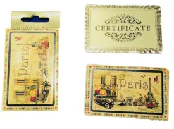 Jeu de cartes souvenir de Paris or