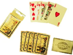 Jeu de cartes souvenir de Paris or