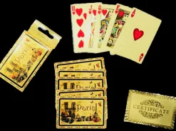 Jeu de cartes souvenir de Paris or