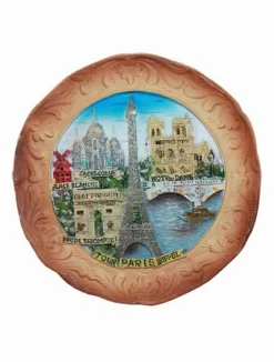 Magnet assiette relief Paris