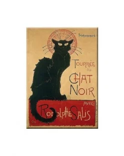 Magnet chat noir metal