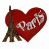 Magnet cล“ur rouge Paris avec tour Eiffel