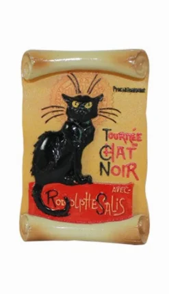 Magnet parchemin Chat Noir