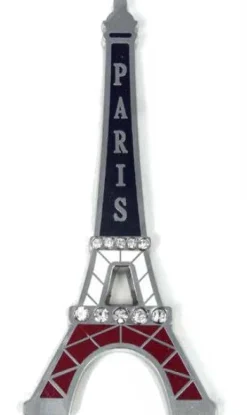 Magnet Tour Eiffel tricolore avec strass