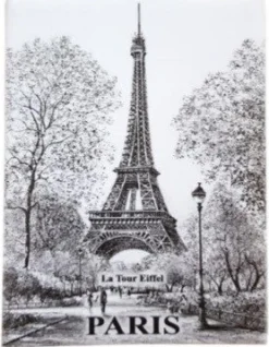 2 magnétiques souvenirs de Paris Tour Eiffel monuments